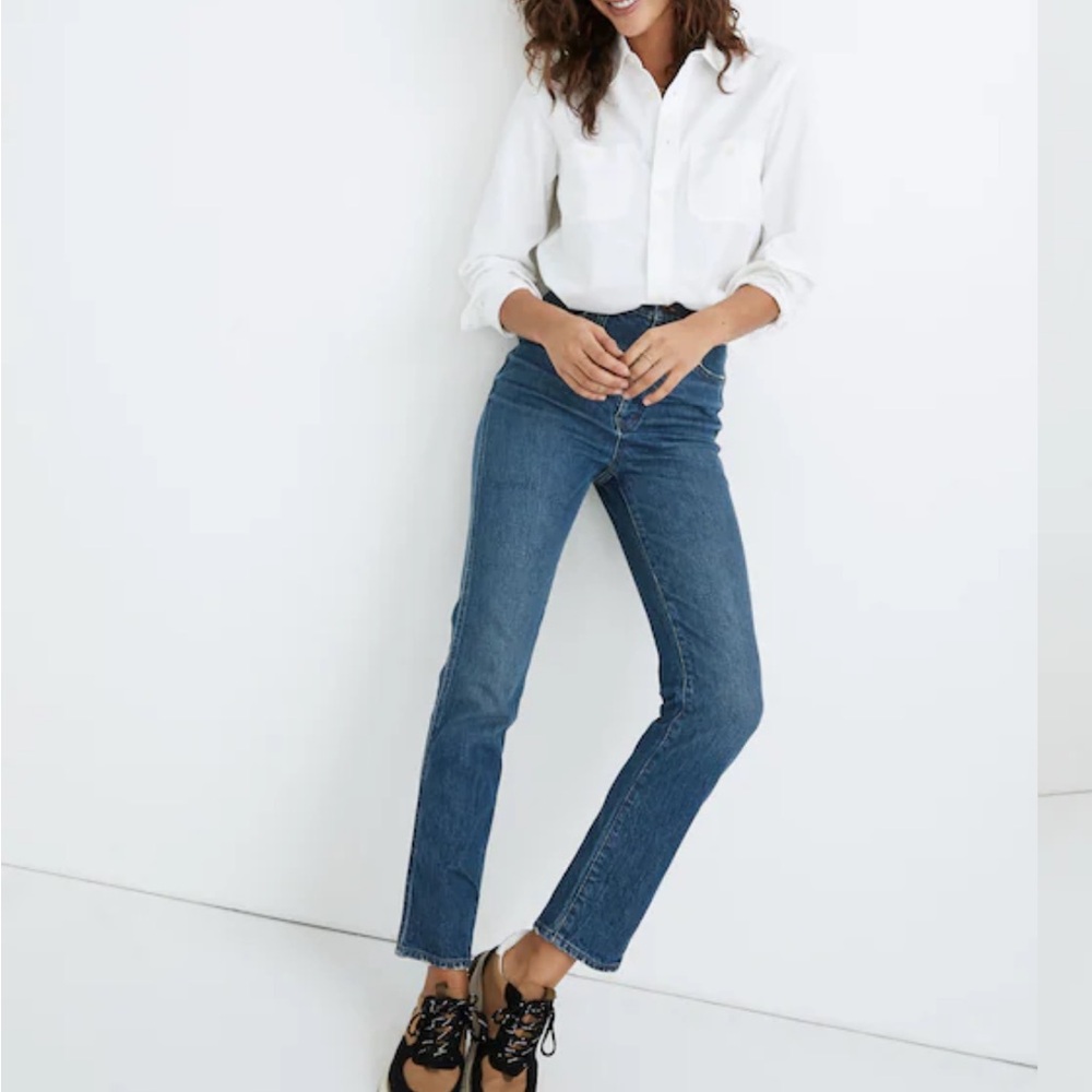Madewell Curvy Stovepipe Jeans Kline Wash